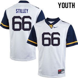 Youth West Virginia Mountaineers NCAA #66 Adam Stilley White Authentic Nike Stitched College Football Jersey PY15X61CH